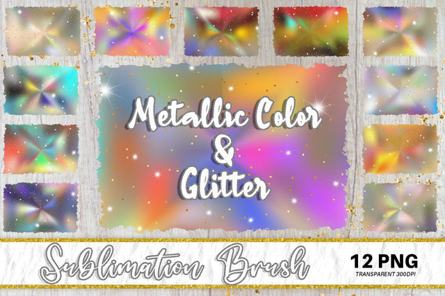 Brush splash sublimation background, splash bundle clipart, splash png, Gradient metallic color and sparkle Sublimation artnoy 