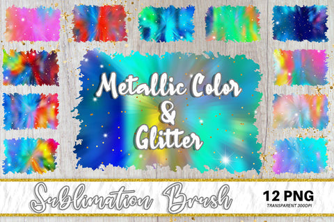 Brush splash sublimation background, splash bundle clipart, splash png, Gradient metallic colorful and sparkle Sublimation artnoy 
