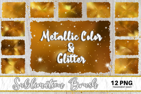 Brush splash sublimation background, splash bundle clipart, splash png, Gradient metallic golden color and sparkle Sublimation artnoy 