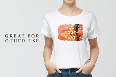 Brush splash sublimation background, splash bundle clipart, splash png, Gradient metallic orange color and sparkle Sublimation artnoy 