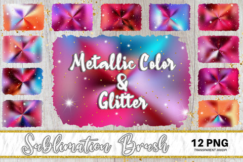 Brush splash sublimation background, splash bundle clipart, splash png, Gradient metallic pink color and glitter Sublimation artnoy 