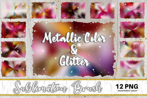Brush splash sublimation background, splash bundle clipart, splash png, Gradient metallic pink color and sparkle Sublimation artnoy 