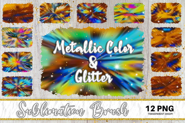 Brush splash sublimation background, splash bundle clipart, splash png, Gradient metallic rust color and sparkle Sublimation artnoy 