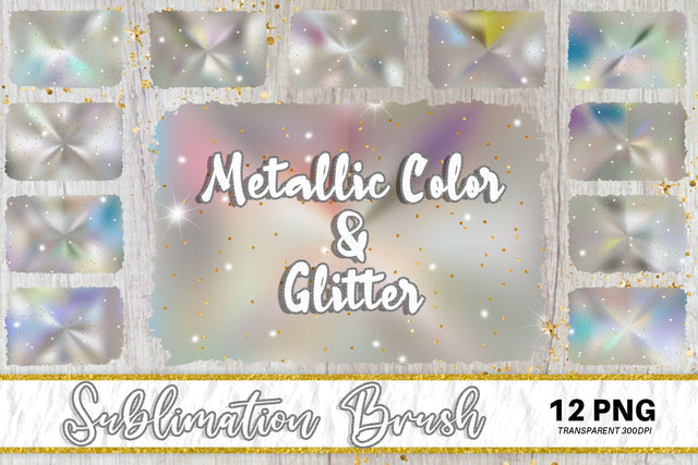 Brush splash sublimation background, splash bundle clipart, splash png, Gradient metallic silver color and glitter Sublimation artnoy 