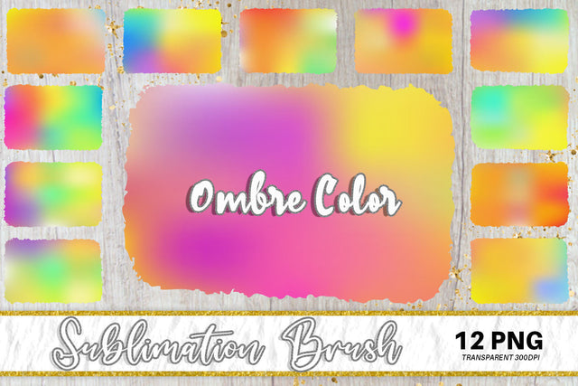 Brush splash sublimation background, splash bundle clipart, splash png, gradient ombre background Sublimation artnoy 