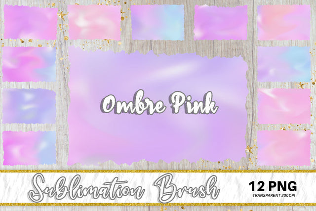 Brush splash sublimation background, splash bundle clipart, splash png, gradient ombre pink color background Sublimation artnoy 