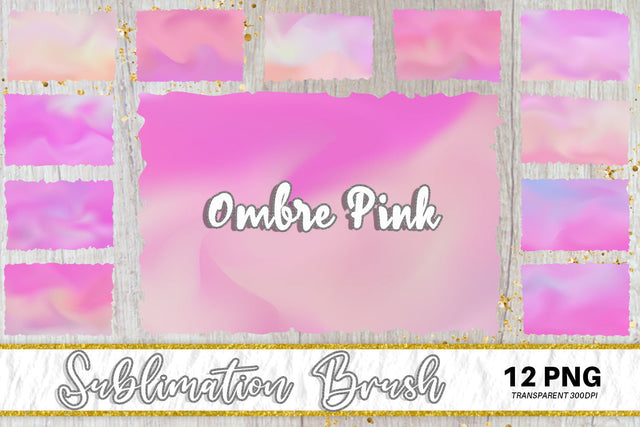Brush splash sublimation background, splash bundle clipart, splash png, gradient ombre pink color background Sublimation artnoy 