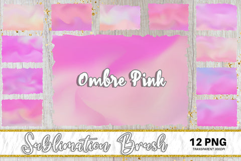 Brush splash sublimation background, splash bundle clipart, splash png, gradient ombre pink color background Sublimation artnoy 