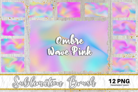 Brush splash sublimation background, splash bundle clipart, splash png, gradient ombre wave pink background Sublimation artnoy 