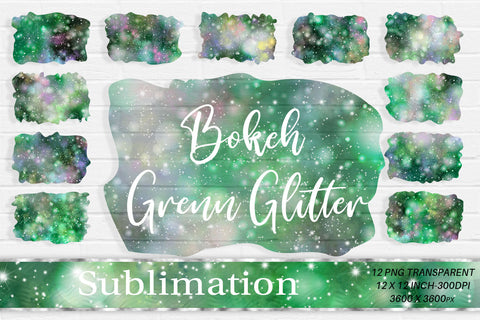 Brush splash sublimation background, Splash bundle clipart, Splash png, green bokeh glitter Sublimation artnoy 