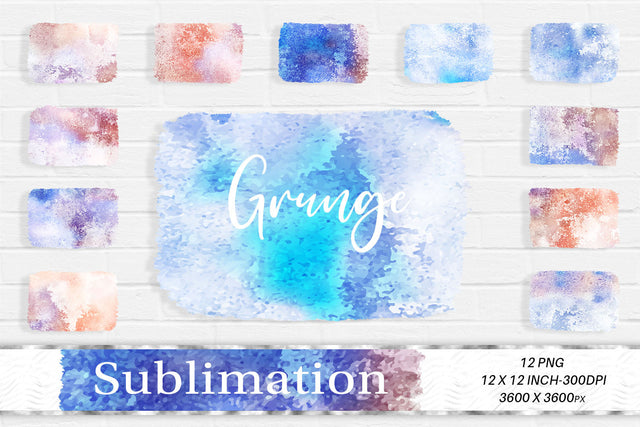 Brush splash sublimation background, splash bundle clipart, splash png, grunge texture Sublimation artnoy 