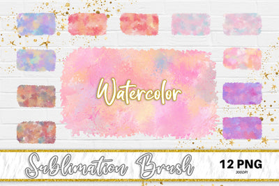 Brush splash sublimation background, splash bundle clipart, splash png, iridescent watercolor Sublimation artnoy 