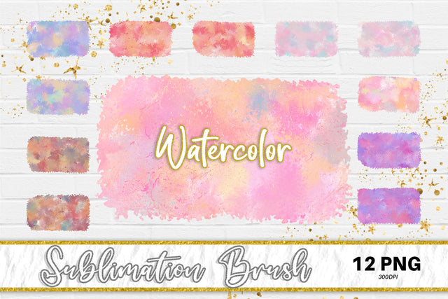 Brush splash sublimation background, splash bundle clipart, splash png, iridescent watercolor Sublimation artnoy 