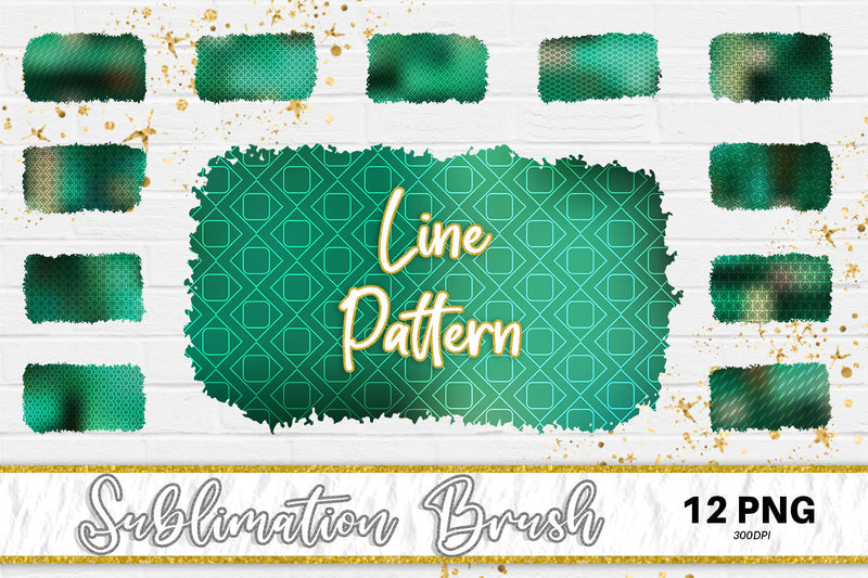 Brush splash sublimation background, splash bundle clipart, splash png, line pattern, dark green Sublimation artnoy 