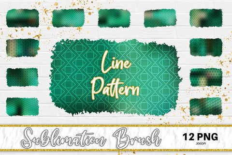 Brush splash sublimation background, splash bundle clipart, splash png, line pattern, dark green Sublimation artnoy 