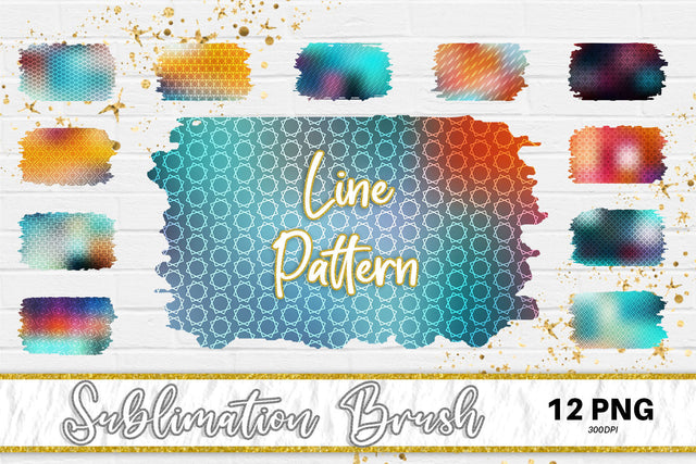 Brush splash sublimation background, splash bundle clipart, splash png, line pattern, gradient color Sublimation artnoy 