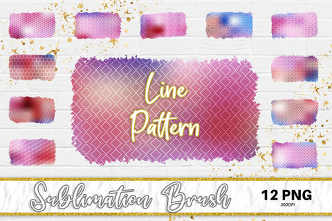 Brush splash sublimation background, splash bundle clipart, splash png, line pattern, pink Sublimation artnoy 