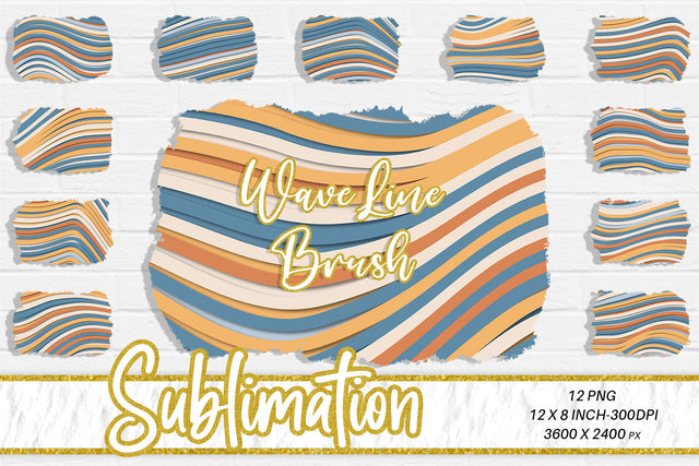 Brush splash sublimation background, splash bundle clipart, splash png, line wave Sublimation artnoy 