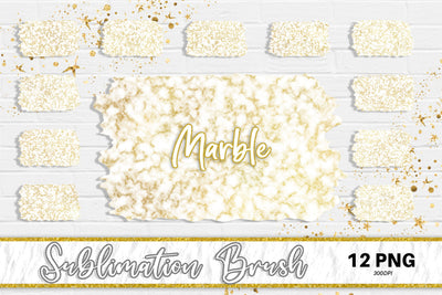 Brush splash sublimation background, splash bundle clipart, splash png, marble texture, gold and white Sublimation artnoy 
