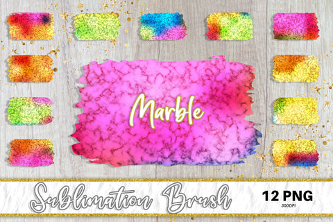 Brush splash sublimation background, splash bundle clipart, splash png, marble texture, gradient color Sublimation artnoy 