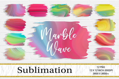 Brush splash sublimation background, splash bundle clipart, splash png, marble wave background Sublimation artnoy 