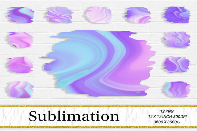 Brush splash sublimation background, splash bundle clipart, splash png, marble wave background Sublimation artnoy 
