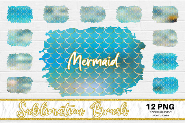 Brush splash sublimation background, splash bundle clipart, splash png, mermaid scales background, blue color Sublimation artnoy 