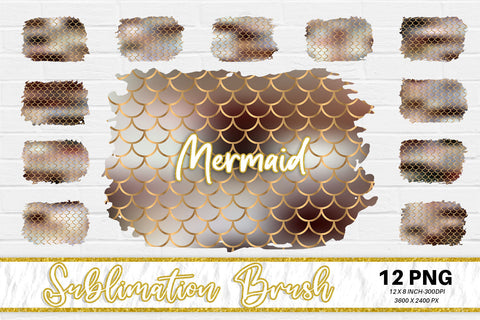 Brush splash sublimation background, splash bundle clipart, splash png, mermaid scales background, brown color Sublimation artnoy 