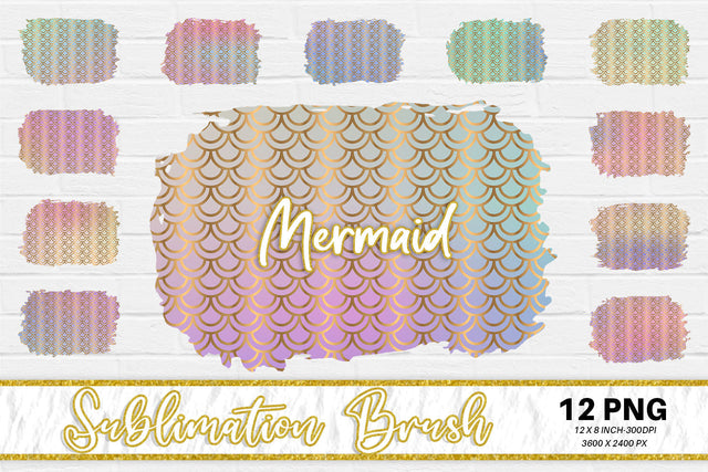 Brush splash sublimation background, splash bundle clipart, splash png, mermaid scales background, gradient color Sublimation artnoy 