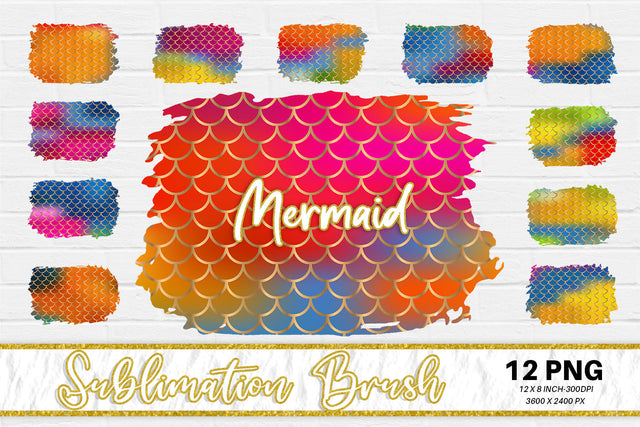 Brush splash sublimation background, splash bundle clipart, splash png, mermaid scales background, gradiient color Sublimation artnoy 