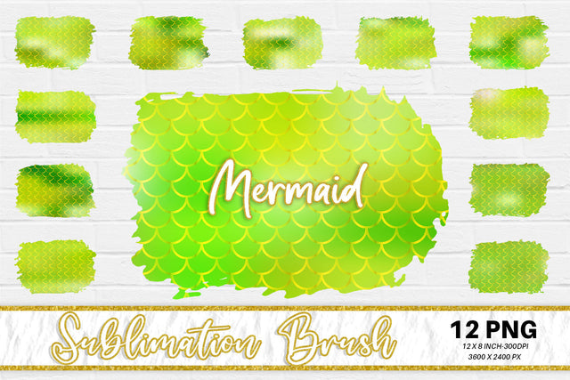 Brush splash sublimation background, splash bundle clipart, splash png, mermaid scales background, green color Sublimation artnoy 