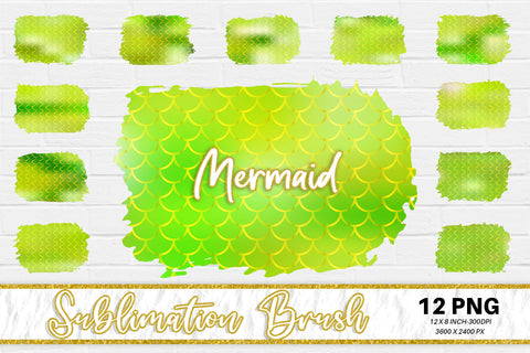 Brush splash sublimation background, splash bundle clipart, splash png, mermaid scales background, green color Sublimation artnoy 