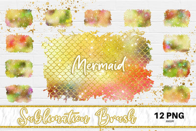 Brush splash sublimation background, splash bundle clipart, splash png, mermaid scales sparkle background Sublimation artnoy 