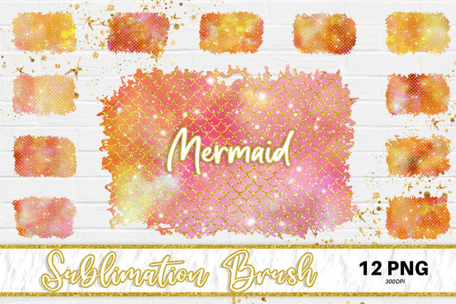 Brush splash sublimation background, splash bundle clipart, splash png, mermaid scales sparkle background Sublimation artnoy 