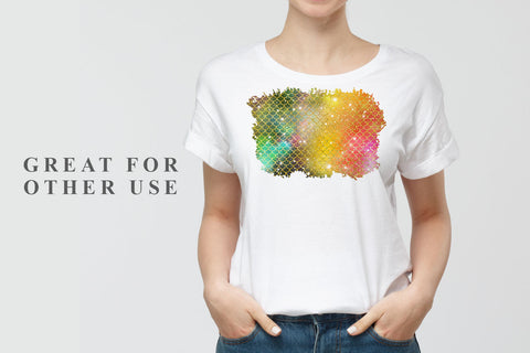 Brush splash sublimation background, splash bundle clipart, splash png, mermaid scales sparkle background SVG artnoy 