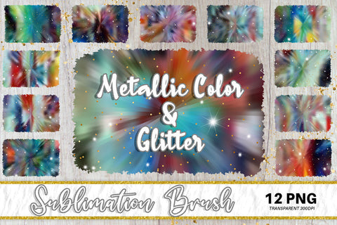 Brush splash sublimation background, splash bundle clipart, splash png, Metallic color and glitter Sublimation artnoy 