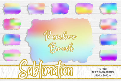 Brush splash sublimation background, splash bundle clipart, splash png, ombre background Sublimation artnoy 