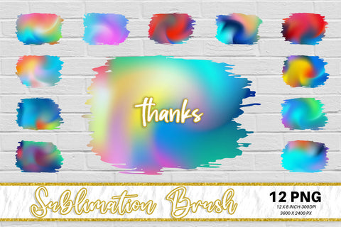 Brush splash sublimation background, splash bundle clipart, splash png, ombre color wave swirl Sublimation artnoy 