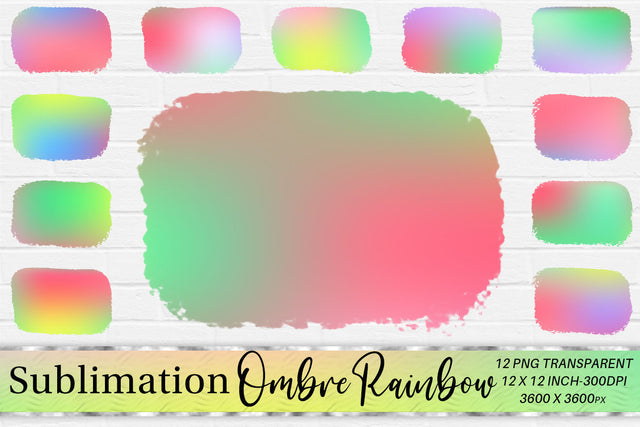 Brush splash sublimation background, Splash bundle clipart, splash png, ombre Sublimation artnoy 