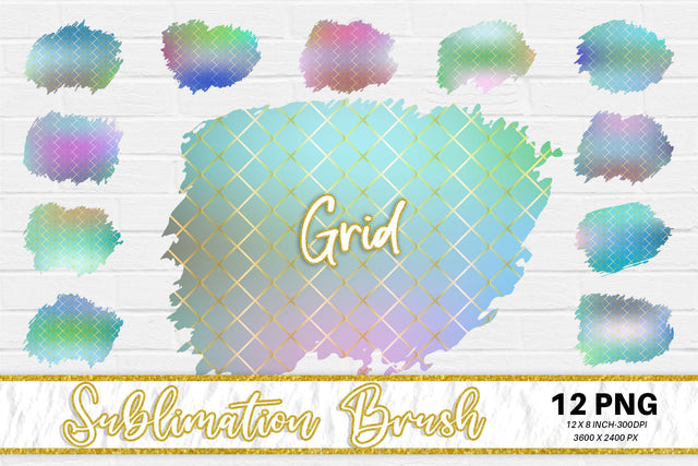 Brush splash sublimation background, splash bundle clipart, splash png, pattern grid line, gradient color Sublimation artnoy 