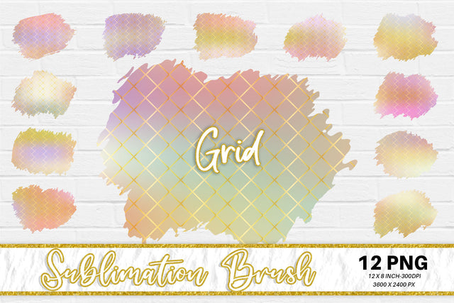Brush splash sublimation background, splash bundle clipart, splash png, pattern grid line, soft color Sublimation artnoy 