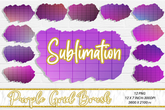 Brush splash sublimation background, splash bundle clipart, splash png, purple grid line Sublimation artnoy 