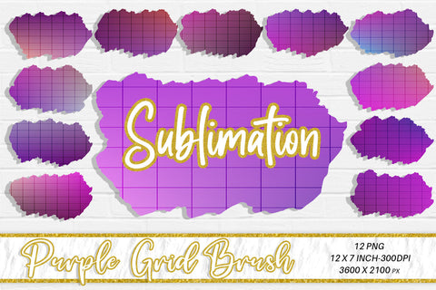 Brush splash sublimation background, splash bundle clipart, splash png, purple grid line Sublimation artnoy 