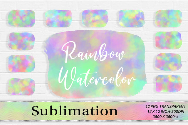 Brush splash sublimation background, splash bundle clipart, splash png, rainbow watercolor Sublimation artnoy 