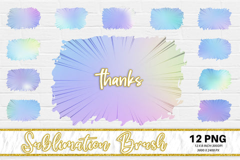 Brush splash sublimation background, splash bundle clipart, splash png, speed pattern, gradient blue color Sublimation artnoy 