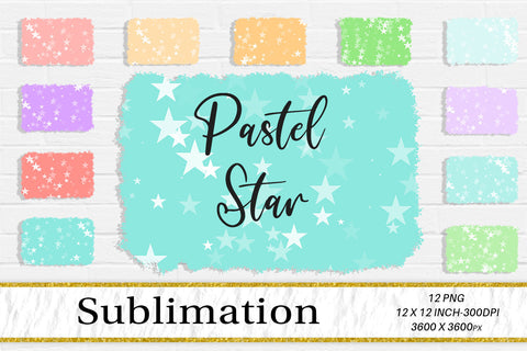 Brush splash sublimation background, splash bundle clipart, splash png, Star pattern pastel background Sublimation artnoy 