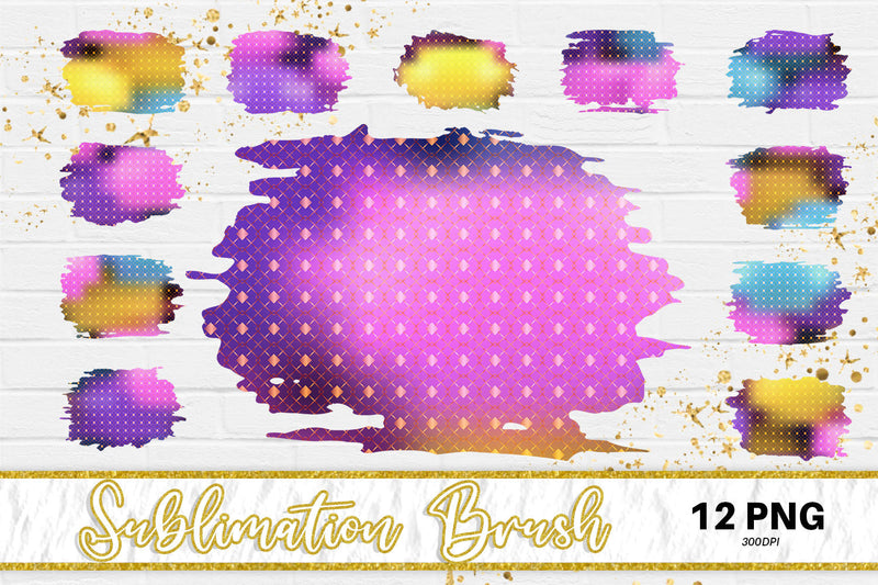 Brush splash sublimation background, splash bundle clipart, splash png, Sublimation artnoy 