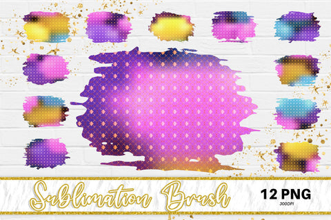Brush splash sublimation background, splash bundle clipart, splash png, Sublimation artnoy 