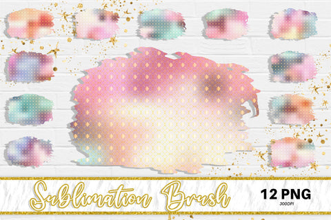 Brush splash sublimation background, splash bundle clipart, splash png, Sublimation artnoy 