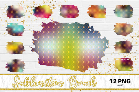 Brush splash sublimation background, splash bundle clipart, splash png, Sublimation artnoy 